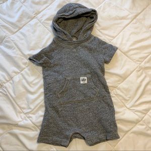 Baby Gap Grey Terry one piece shortie